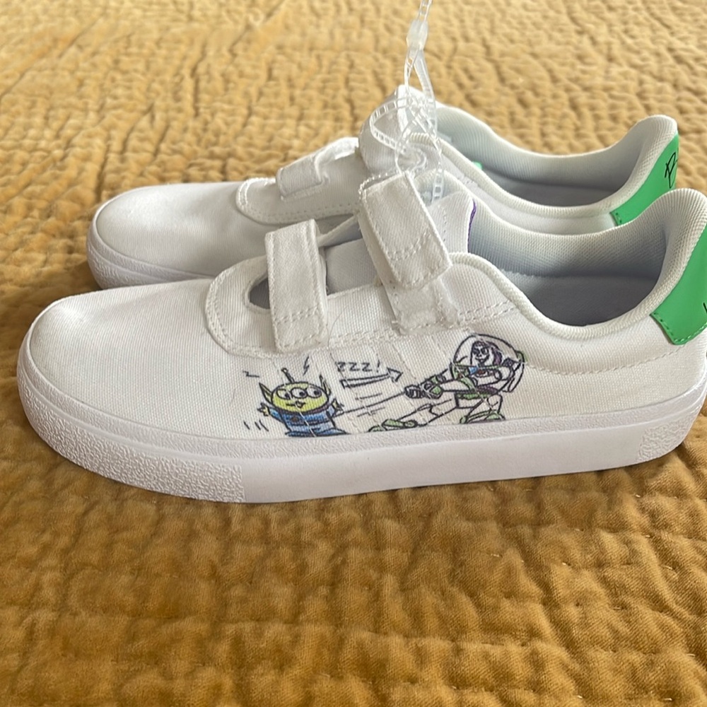 ADIDAS Buzz Lightyear Canvas Sneaker. NWT. Youth Size 3